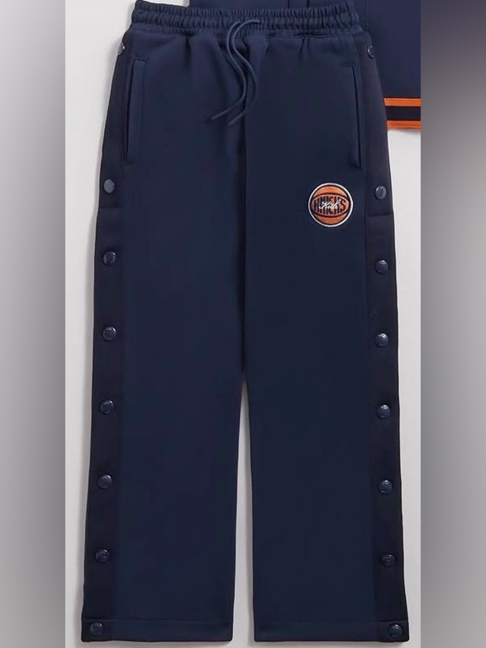 Kith Kids. New York Knicks Tearaway Pants. Nocturnal Navy. Size XS.